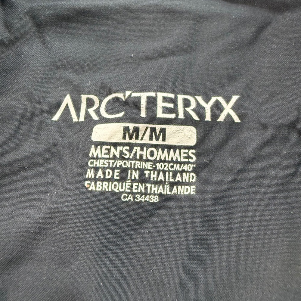 Arc'teryx Skyline LS Shirt Mens Medium Black Snap Front Technical Hiking Travel - Picture 9 of 9